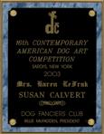 Contemporary Dog Art Competiton, NYC, Sardi's Restaurant