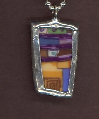 masculine soldered pendant