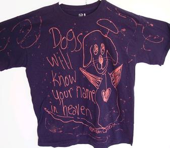 heavenly dog angel tshirt gift